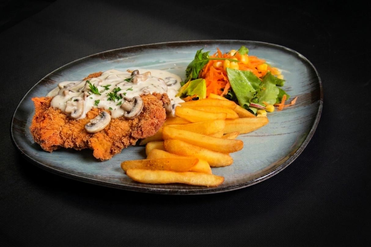 Creamy Mushroom Schnitzel