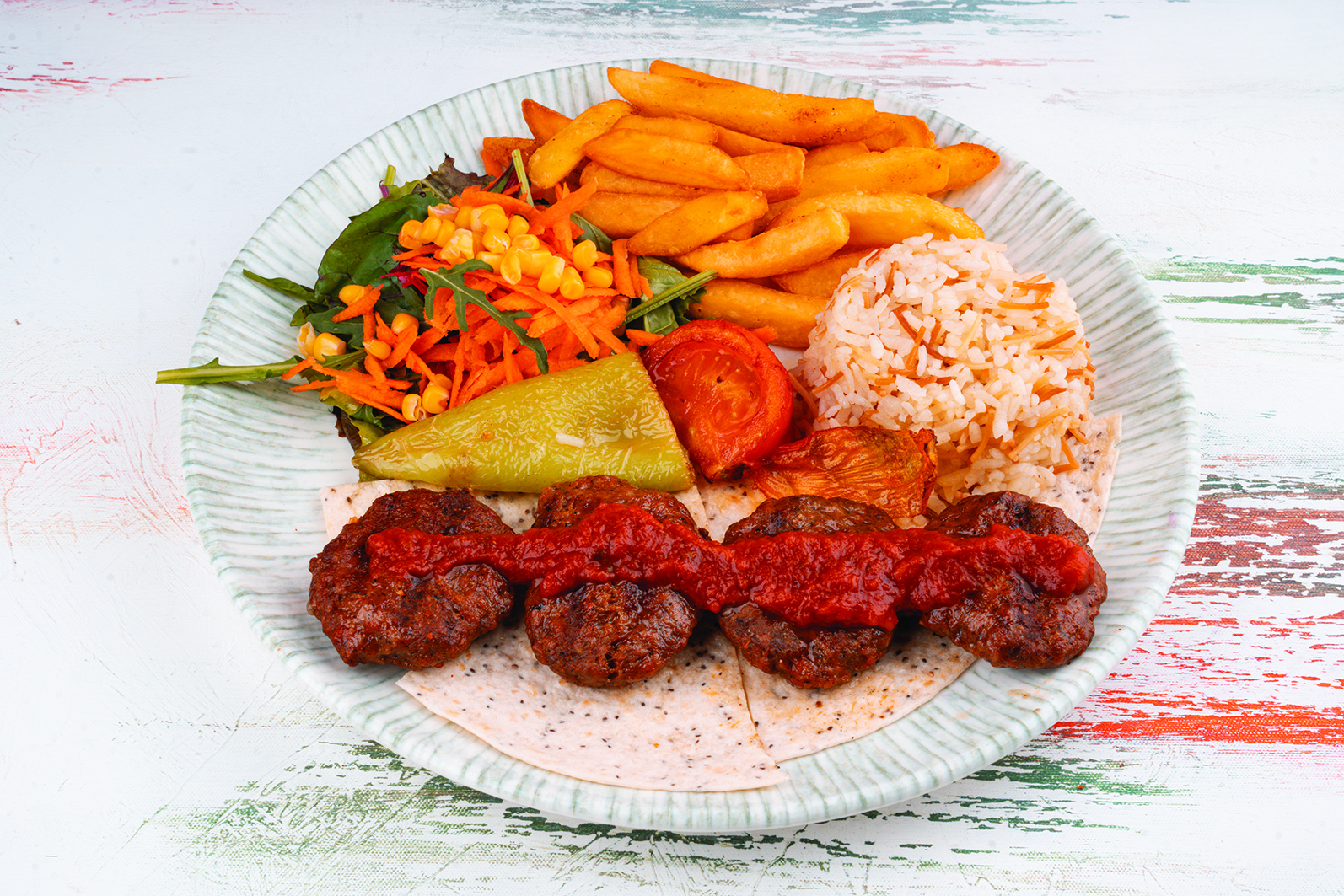 Grilled Meatballs with Tomato Sauce