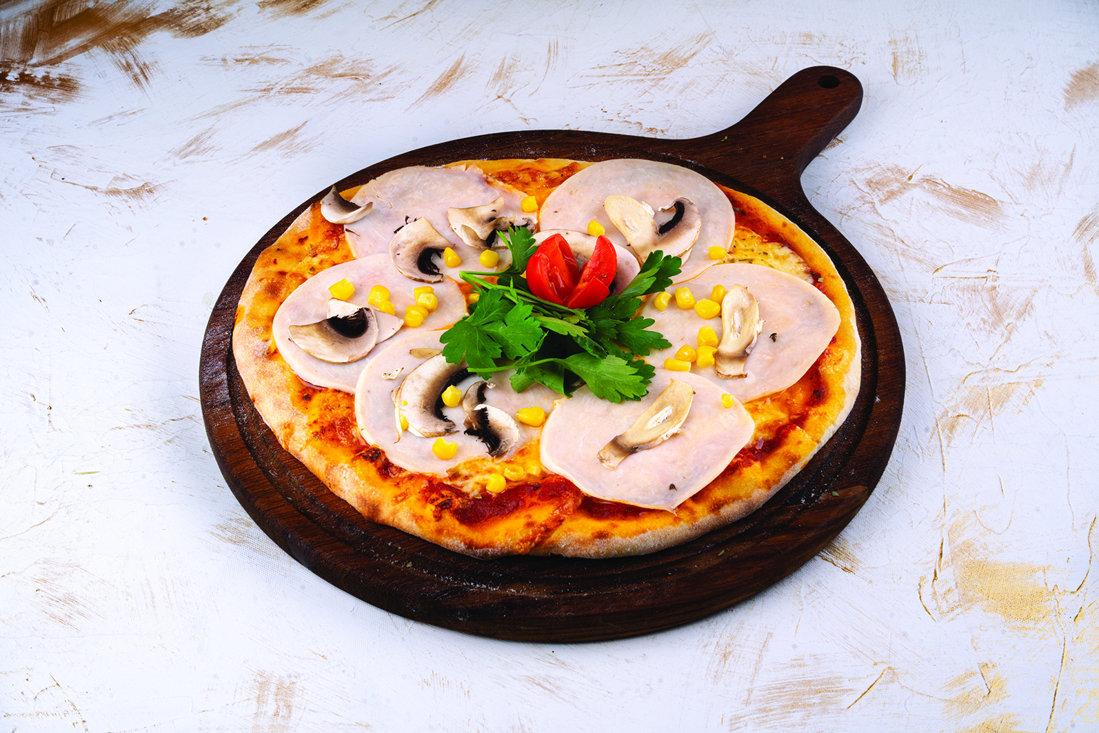 Chicken Salami Pizza